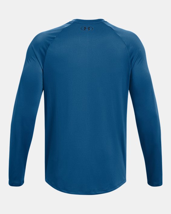 Men's UA Tech™ Long Sleeve, Blue, pdpMainDesktop image number 5